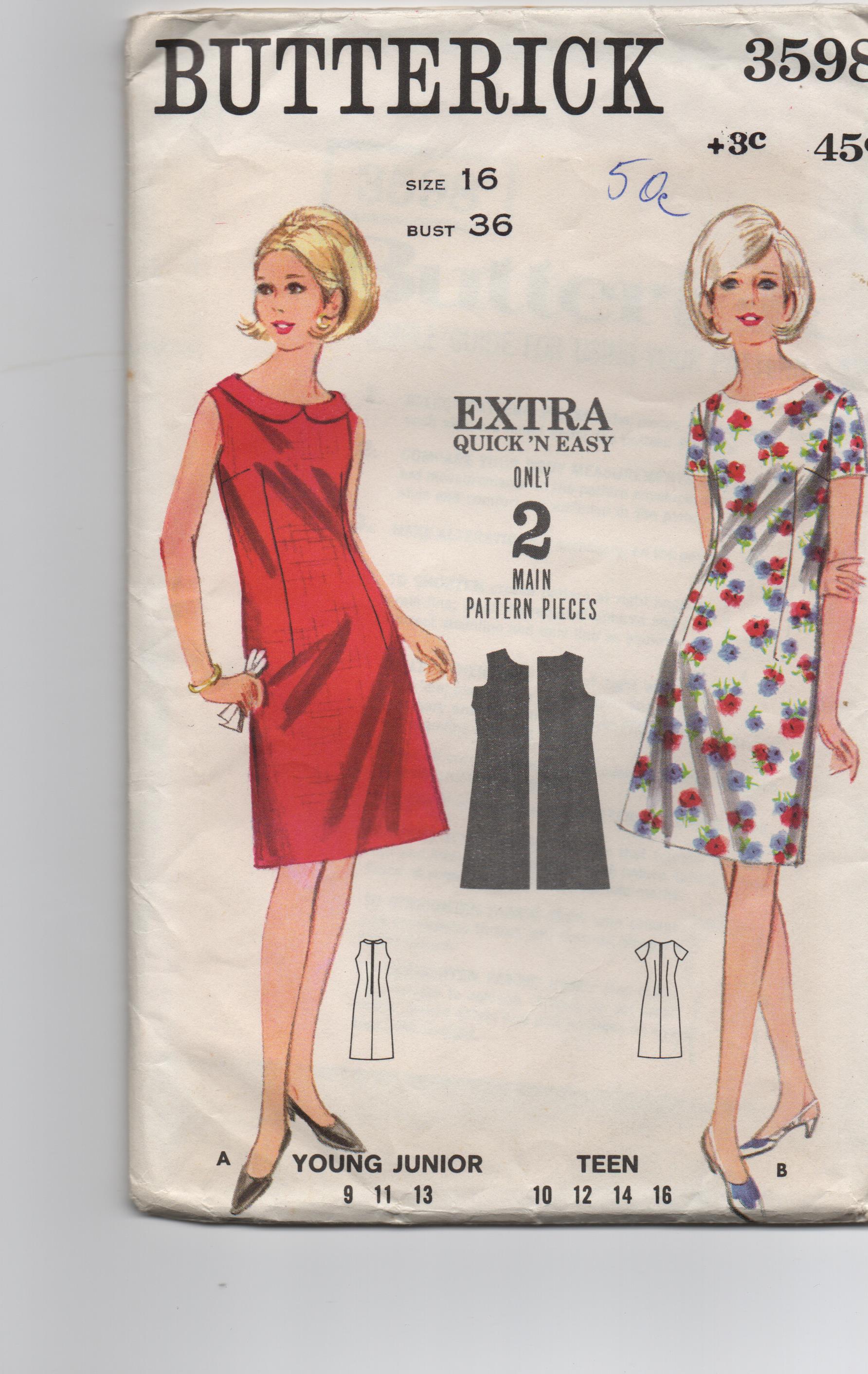 1960s sewing patterns – the vintage pattern market