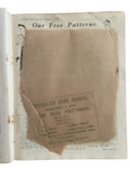 Australian home journal February 1st 1938 with four sewing patterns, unused, factory folded, three frocks bust 36 inches, child’s frock age 6 years