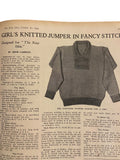 The New Idea Magazine . A weekly paper for Australian and New Zealand Women. October 20 1933 with sewing pattern unused, factory folded, lady’s afternoon frock. Bust 32 inches