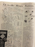 Australian home journal December 1 1936 with four sewing patterns, unused, factory folded, three frocks bust 36 inches, child’s frock age 4 years