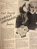 Weldon’s Ladies’ Journal No. 717 Portfolio of Fashions circa 1930s with two sewing patterns, unused, factory folded spring suit and day frock. Bust 36 inches.