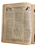 The New Idea Magazine . A weekly paper for Australian and New Zealand Women. October 20 1933 with sewing pattern unused, factory folded, lady’s afternoon frock. Bust 32 inches