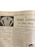 New Zealand Woman’s Weekly  May 10 1934 with a sewing pattern, unused, factory folded, attractive underslip bust 34 inches