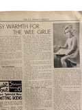 New Zealand Woman’s Weekly  May 10 1934 with a sewing pattern, unused, factory folded, attractive underslip bust 34 inches