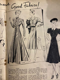 Weldon’s Ladies’ Journal No. 717 Portfolio of Fashions circa 1930s with two sewing patterns, unused, factory folded spring suit and day frock. Bust 36 inches.