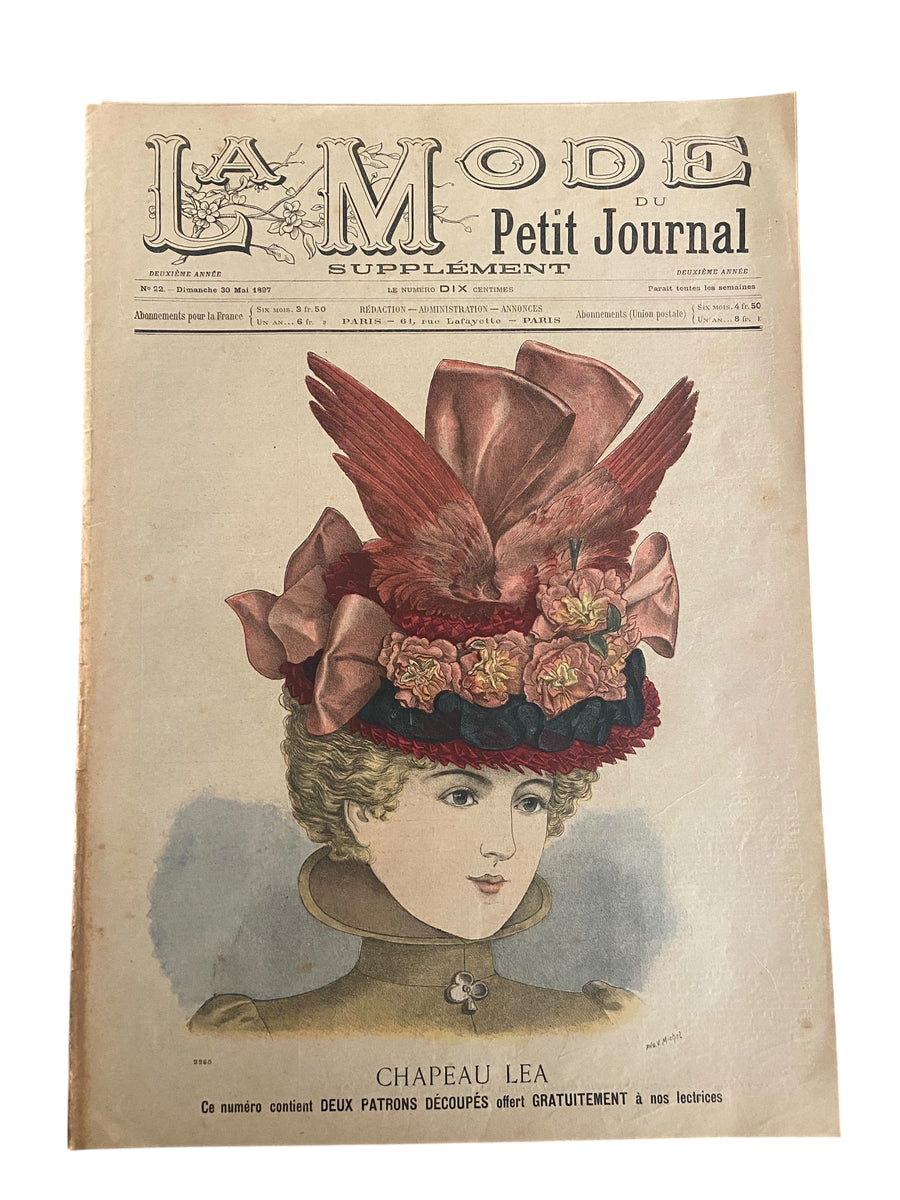 La Mode du Petit Journal 30 Mai 1897 French women's magazine with