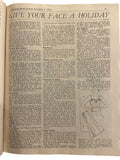 Australian home journal December 1 1936 with four sewing patterns, unused, factory folded, three frocks bust 36 inches, child’s frock age 4 years