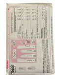 Simplicity 7558 vintage 1970 maternity dress sewing pattern. Bust 36 inches
