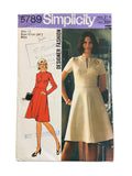 Simplicity 5789 vintage 1970s dress sewing pattern