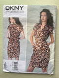 Vogue v1287 DKNY dress and slip sewing pattern from the 2000s Bust 31.5, 32.5, 34, 36, 38 inches