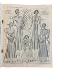 Australian  Home Journal magazine June 1st 1938 with four sewing patterns, unused, factory folded, three frocks bust 36 inches, girl’s bloomers 6 years