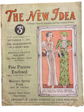 The New Idea Magazine . A weekly paper for Australian and New Zealand Women. September 14, 1934 with sewing pattern unused, factory folded, lady’s tennis frock. Bust 32 inches.