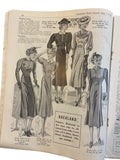 Australian  Home Journal magazine June 1st 1938 with four sewing patterns, unused, factory folded, three frocks bust 36 inches, girl’s bloomers 6 years