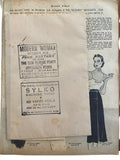 Modern Woman magazine November 1938 with two way dress sewing pattern, unused. Bust 36 inches.