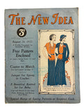 The New Idea Magazine . A weekly paper for Australian and New Zealand Women. August 26 1932 with sewing pattern unused, factory folded, lady’s spring frock. Bust 32 inches
