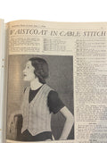 Australian  Home Journal magazine June 1st 1938 with four sewing patterns, unused, factory folded, three frocks bust 36 inches, girl’s bloomers 6 years