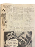 Australian  Home Journal magazine June 1st 1938 with four sewing patterns, unused, factory folded, three frocks bust 36 inches, girl’s bloomers 6 years