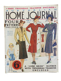 Australian  Home Journal magazine June 1st 1938 with four sewing patterns, unused, factory folded, three frocks bust 36 inches, girl’s bloomers 6 years
