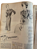 Modern Woman magazine November 1938 with two way dress sewing pattern, unused. Bust 36 inches.