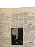 The New Idea Magazine . A weekly paper for Australian and New Zealand Women. August 26 1932 with sewing pattern unused, factory folded, lady’s spring frock. Bust 32 inches