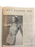 Australian  Home Journal magazine June 1st 1938 with four sewing patterns, unused, factory folded, three frocks bust 36 inches, girl’s bloomers 6 years