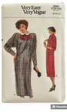 Vogue 9367 vintage 1980s dress sewingpattern Bust 30.5, 31.5, 32.5 inches