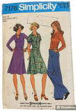 Simplicity 7176 vintage 1970s top, skirt and pants pattern. Bust 36 inches