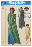 Simplicity 7833 vintage 1970s jiffy caftan sewing pattern. Bust 38 - 40 inches