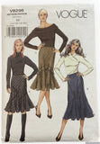 Vogue v8296 2000s skirt sewing pattern. Waist 28, 30, 32, 34 inches