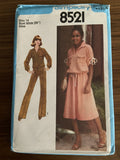 Simplicity 8521 vintage 1970s top, skirt and pants pattern