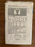 Butterick 4843 vintage 1970s wrap skirt and strapless dress pattern