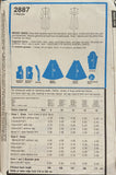 Style 2887 vintage 1980s dress pattern Bust 32 1/2 and 34 inches
