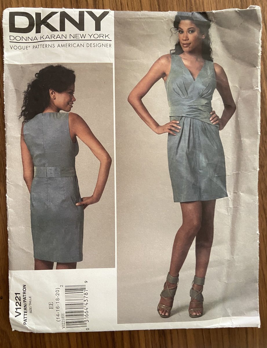 DKNY Dress Sewing Pattern / 90s Vintage Designer Donna Karan -  Denmark