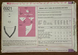 Simplicity 6921 vintage 1970s reversible shawl and bikini pattern Bust 34 inches