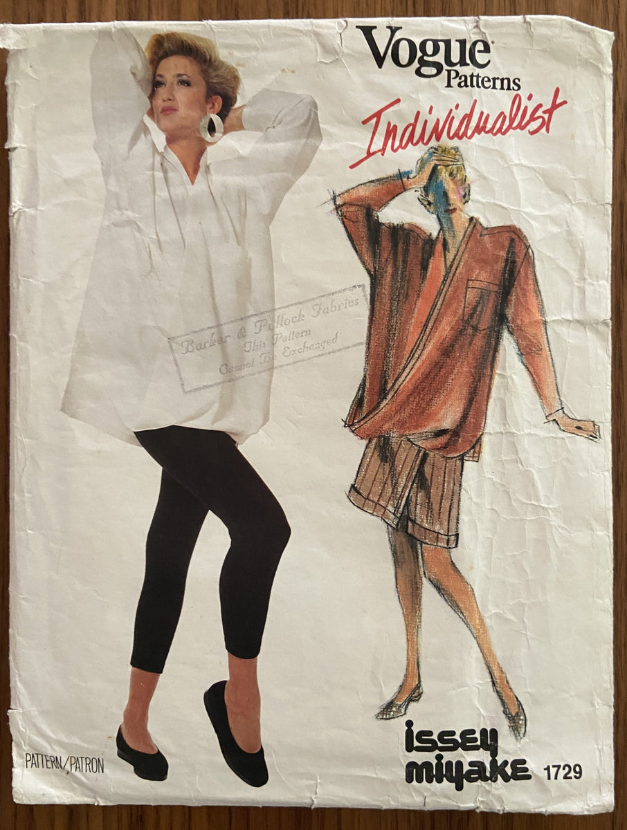 Issey miyake individualist sewing discount pattern from vogue patterns 1693