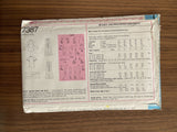 Simplicity 7387 vintage 1970s dress and jacket pattern bust 36 inches