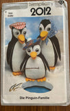 Simplicity 2012 vintage 1970s soft toy penguins sewing pattern. German language instructions