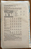 Butterick 6789 vintage 1980s skirt sewing pattern. Waist 25, 26 1/2, 28 inches