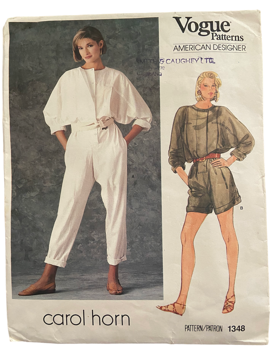 Vogue 1348 vintage 1980s Vogue American Designer Carol Horn