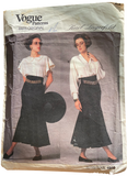 Vogue 1900 vintage 1980s Paris Original Karl Lagerfeld blouse and skirt pattern Bust 34 inches. Wounded bargain