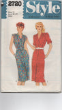 Style 2720. Vintage 1979 dress pattern Bust 36 inches