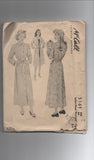 McCall 5161 vintage 1940s housecoat sewing pattern