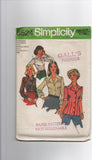 Simplicity 6524 vintage 1970s  blouse pattern