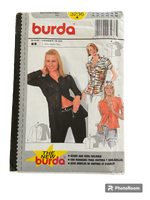 Burda 3236 vintage 1990s blouses sewing pattern multisize