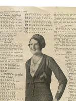 Australian home journal June 1st 1932 with four sewing patterns, unused, factory folded, three frocks bust 36 inches, child’s frock age 4 year