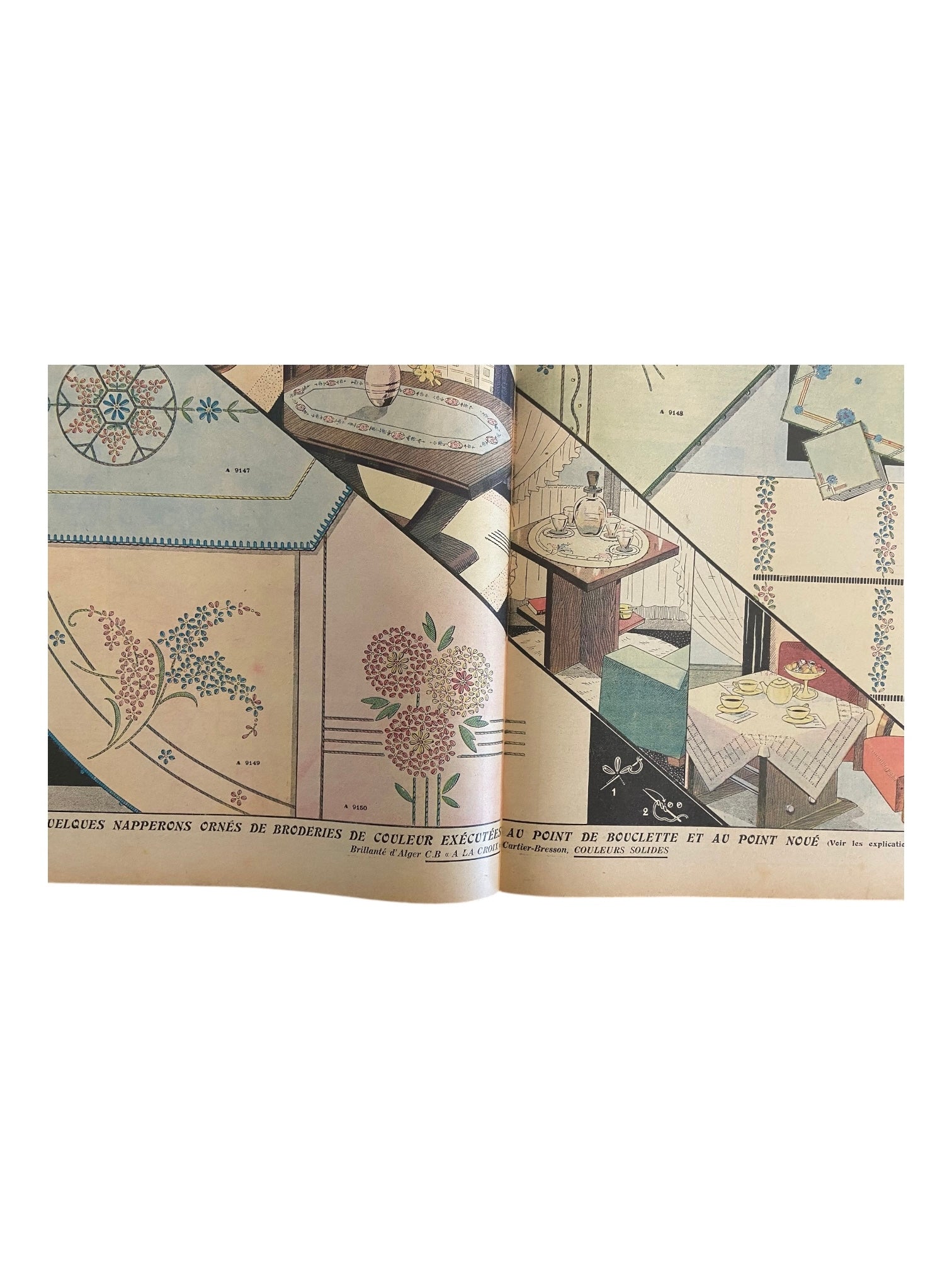 Mon Ouvrage 15 Fevrier 1937 vintage French craft magazine with knitting pattern for the elegant jacket on the cover