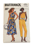 Butterick 3279 vintage 1980s jumpsuit and dress sewing pattern. Bust 34, 36, 38 inches