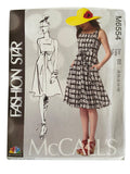 McCall's M6554 Fashion Star dress sewing pattern from the 2000s. Bust 30.5, 31.5, 32.5, 34, 36 inches