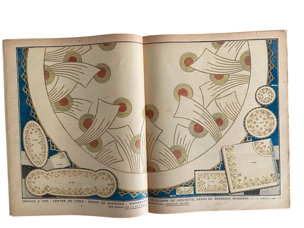 Mon Ouvrage 1 Juliet 1934 includes knitting pattern for the top on the front cover