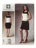 Vogue v1382 American Designer Anne Klein New York dress sewing pattern. Bust 31.5, 32.5, 34, 36, 38 inches
